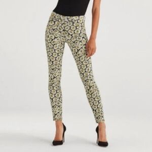 7 For All Mankind Floral DAISY Skinny Ankle Jeans Women's Size 29